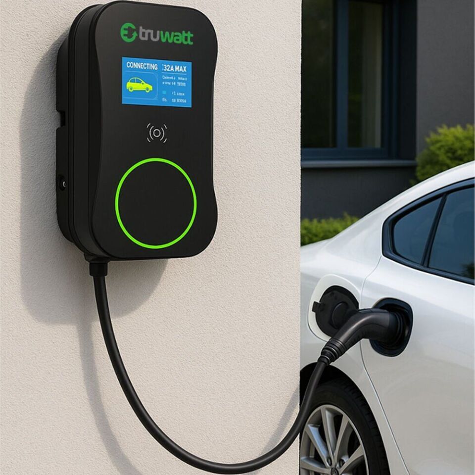 Truwatt ZTD610 Duvar Tipi Elektrikli Araç Şarj Cihazı 32A/22kW/380V (10 metre)