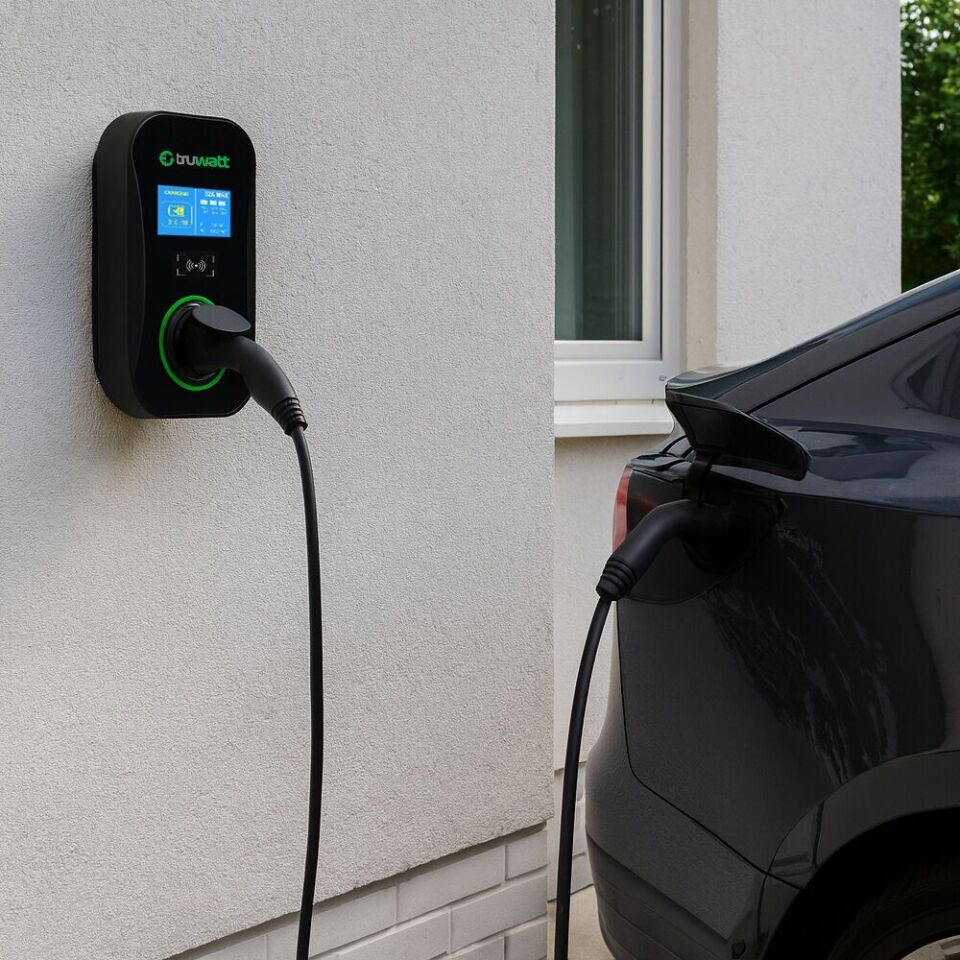 Truwatt ZTD701 Duvar Tipi Elektrikli Araç Şarj Cihazı 32A/22kW/380V